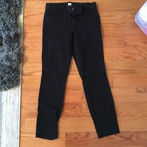 Black GAP Skinny Ankle Work Pants